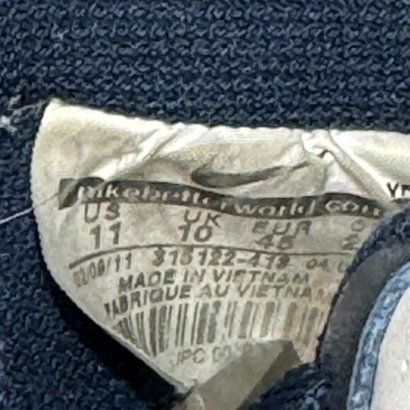 Nike Airforce 1 Mens 11 New‎ York Yankees Blue 315122-413 Sneakers Athletic Air - Picture 10 of 15